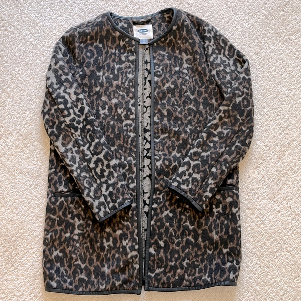Leopard Print Topper Coat
